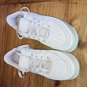 Nike Air Force 1 Sage Lows size 8.5 in soft pink suede